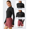 image:imageG4Free Lightbreeze Womens UPF 50 Sun Shirts Quick Dry  Breathable Crop Long Sleeve Workout Tops Running Hiking GolfBlack