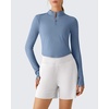 image:imageG4Free Lightbreeze Womens UPF 50 Sun Shirts Quick Dry  Breathable Crop Long Sleeve Workout Tops Running Hiking GolfDusty Blue