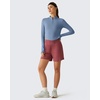 image:imageG4Free Lightbreeze Womens UPF 50 Sun Shirts Quick Dry  Breathable Crop Long Sleeve Workout Tops Running Hiking GolfDusty Blue