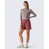 image:imageG4Free Lightbreeze Womens UPF 50 Sun Shirts Quick Dry  Breathable Crop Long Sleeve Workout Tops Running Hiking GolfGray Lilac