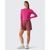 image:imageG4Free Lightbreeze Womens UPF 50 Sun Shirts Quick Dry  Breathable Crop Long Sleeve Workout Tops Running Hiking GolfHot Pink