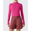 image:imageG4Free Lightbreeze Womens UPF 50 Sun Shirts Quick Dry  Breathable Crop Long Sleeve Workout Tops Running Hiking GolfHot Pink