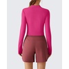 image:imageG4Free Lightbreeze Womens UPF 50 Sun Shirts Quick Dry  Breathable Crop Long Sleeve Workout Tops Running Hiking GolfHot Pink