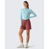 image:imageG4Free Lightbreeze Womens UPF 50 Sun Shirts Quick Dry  Breathable Crop Long Sleeve Workout Tops Running Hiking GolfLight Blue