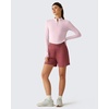 image:imageG4Free Lightbreeze Womens UPF 50 Sun Shirts Quick Dry  Breathable Crop Long Sleeve Workout Tops Running Hiking GolfLight Pink
