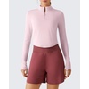 image:imageG4Free Lightbreeze Womens UPF 50 Sun Shirts Quick Dry  Breathable Crop Long Sleeve Workout Tops Running Hiking GolfLight Pink