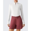 image:imageG4Free Lightbreeze Womens UPF 50 Sun Shirts Quick Dry  Breathable Crop Long Sleeve Workout Tops Running Hiking GolfPure White
