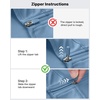 image:imageG4Free Lightbreeze Womens UPF 50 Sun Shirts Quick Dry  Lightweight Long Sleeve Workout Tops Half Zip Running Hiking YogaBlue Gray