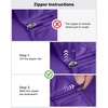 image:imageG4Free Lightbreeze Womens UPF 50 Sun Shirts Quick Dry  Lightweight Long Sleeve Workout Tops Half Zip Running Hiking YogaDark Purple