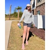 image:imageG4Free Lightbreeze Womens UPF 50 Sun Shirts Quick Dry  Lightweight Long Sleeve Workout Tops Half Zip Running Hiking YogaGray