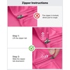 image:imageG4Free Lightbreeze Womens UPF 50 Sun Shirts Quick Dry  Lightweight Long Sleeve Workout Tops Half Zip Running Hiking YogaHot Pink