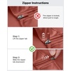 image:imageG4Free Lightbreeze Womens UPF 50 Sun Shirts Quick Dry  Lightweight Long Sleeve Workout Tops Half Zip Running Hiking YogaJam Brown