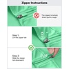 image:imageG4Free Lightbreeze Womens UPF 50 Sun Shirts Quick Dry  Lightweight Long Sleeve Workout Tops Half Zip Running Hiking YogaMint