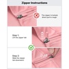 image:imageG4Free Lightbreeze Womens UPF 50 Sun Shirts Quick Dry  Lightweight Long Sleeve Workout Tops Half Zip Running Hiking YogaPink