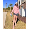 image:imageG4Free Lightbreeze Womens UPF 50 Sun Shirts Quick Dry  Lightweight Long Sleeve Workout Tops Half Zip Running Hiking YogaPink