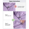 image:imageG4Free Lightbreeze Womens UPF 50 Sun Shirts Quick Dry  Lightweight Long Sleeve Workout Tops Half Zip Running Hiking YogaPurple
