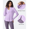 image:imageG4Free Lightbreeze Womens UPF 50 Sun Shirts Quick Dry  Lightweight Long Sleeve Workout Tops Half Zip Running Hiking YogaPurple