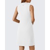 image:imageG4Free Maternity Tennis Dress UPF 50 Pregnancy Golf Dresses Button Front Polo Shirt Casual SummerPure White