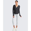 image:imageG4Free Skimetic UPF 50 Sun Hoodie Lightweight Women Long Sleeve Workout Tops Shirts Half Zip Quick Dry Running HikingBlack