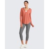 image:imageG4Free Skimetic UPF 50 Sun Hoodie Lightweight Women Long Sleeve Workout Tops Shirts Half Zip Quick Dry Running HikingBurnt Orange