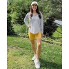 image:imageG4Free Skimetic UPF 50 Sun Hoodie Lightweight Women Long Sleeve Workout Tops Shirts Half Zip Quick Dry Running HikingGray