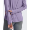 image:imageG4Free Skimetic UPF 50 Sun Hoodie Lightweight Women Long Sleeve Workout Tops Shirts Half Zip Quick Dry Running HikingGray Purple