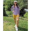image:imageG4Free Skimetic UPF 50 Sun Hoodie Lightweight Women Long Sleeve Workout Tops Shirts Half Zip Quick Dry Running HikingGray Purple