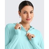 image:imageG4Free Skimetic UPF 50 Sun Hoodie Lightweight Women Long Sleeve Workout Tops Shirts Half Zip Quick Dry Running HikingLight Blue