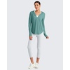 image:imageG4Free Skimetic UPF 50 Sun Hoodie Lightweight Women Long Sleeve Workout Tops Shirts Half Zip Quick Dry Running HikingMyrtle Green
