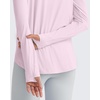 image:imageG4Free Skimetic UPF 50 Sun Hoodie Lightweight Women Long Sleeve Workout Tops Shirts Half Zip Quick Dry Running HikingPink