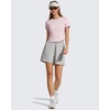 image:imageG4Free Soft Lyocell Workout Tops Womens Short Sleeve Cropped TShirt Relaxed Fit Crewneck Casual Tees Athletic RunningLight Pink