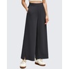 image:imageG4Free Strowen Women Lightweight Wide Leg Ankle Pants with Pockets 78 Length Track Pants Stretchy Casual Travel TrousersBlack