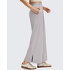 image:imageG4Free Strowen Women Lightweight Wide Leg Ankle Pants with Pockets 78 Length Track Pants Stretchy Casual Travel TrousersChrim Gray