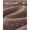 image:imageG4Free Strowen Women Lightweight Wide Leg Ankle Pants with Pockets 78 Length Track Pants Stretchy Casual Travel TrousersMocha Cream