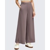 image:imageG4Free Strowen Women Lightweight Wide Leg Ankle Pants with Pockets 78 Length Track Pants Stretchy Casual Travel TrousersTaupe