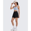 image:imageG4Free Women Casual Shorts 4 Water Resistant Lightweight Side Slit Walking Athletic Shorts with PocketsBlack