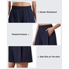 image:imageG4Free Women Casual Shorts 4 Water Resistant Lightweight Side Slit Walking Athletic Shorts with PocketsDark Navy