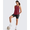 image:imageG4Free Workout Athletic Tank Tops for Women Racerback Lightweight Gym Pilates YBack Loose Fit Running Tanks TopBurgundy