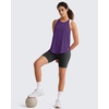 image:imageG4Free Workout Athletic Tank Tops for Women Racerback Lightweight Gym Pilates YBack Loose Fit Running Tanks TopDark Purple