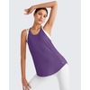 image:imageG4Free Workout Athletic Tank Tops for Women Racerback Lightweight Gym Pilates YBack Loose Fit Running Tanks TopDark Purple