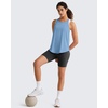 image:imageG4Free Workout Athletic Tank Tops for Women Racerback Lightweight Gym Pilates YBack Loose Fit Running Tanks TopDusty Blue