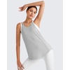 image:imageG4Free Workout Athletic Tank Tops for Women Racerback Lightweight Gym Pilates YBack Loose Fit Running Tanks TopGray