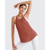 image:imageG4Free Workout Athletic Tank Tops for Women Racerback Lightweight Gym Pilates YBack Loose Fit Running Tanks TopJam Brown