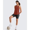 image:imageG4Free Workout Athletic Tank Tops for Women Racerback Lightweight Gym Pilates YBack Loose Fit Running Tanks TopJam Brown