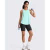image:imageG4Free Workout Athletic Tank Tops for Women Racerback Lightweight Gym Pilates YBack Loose Fit Running Tanks TopLight Blue