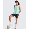 image:imageG4Free Workout Athletic Tank Tops for Women Racerback Lightweight Gym Pilates YBack Loose Fit Running Tanks TopLight Blue