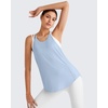 image:imageG4Free Workout Athletic Tank Tops for Women Racerback Lightweight Gym Pilates YBack Loose Fit Running Tanks TopLight Denim