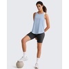 image:imageG4Free Workout Athletic Tank Tops for Women Racerback Lightweight Gym Pilates YBack Loose Fit Running Tanks TopLight Denim