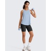 image:imageG4Free Workout Athletic Tank Tops for Women Racerback Lightweight Gym Pilates YBack Loose Fit Running Tanks TopLight Denim