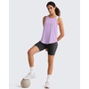 image:imageG4Free Workout Athletic Tank Tops for Women Racerback Lightweight Gym Pilates YBack Loose Fit Running Tanks TopLight Purple